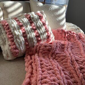 Made To Order Chunky Knit Baby Blanket *custom color & size available*